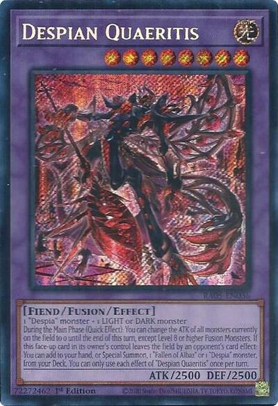 Despian Quaeritis (Secret Rare) (RA05-EN036) [Rarity Collection 5]