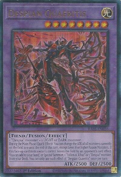 Despian Quaeritis (Ultimate Rare) (RA05-EN036) [Rarity Collection 5]