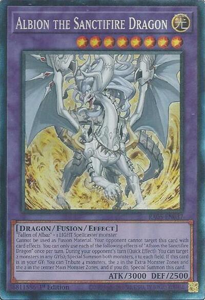 Albion the Sanctifire Dragon (Collector's Rare) (RA05-EN037) [Rarity Collection 5]
