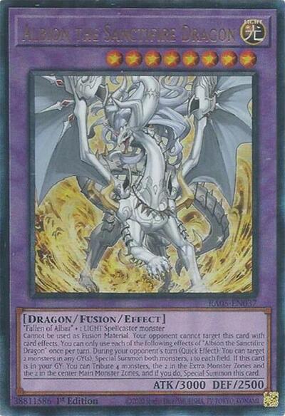 Albion the Sanctifire Dragon (Ultimate Rare) (RA05-EN037) [Rarity Collection 5]