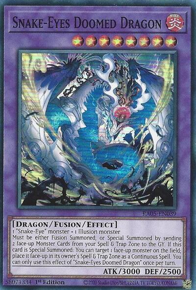 Snake-Eyes Doomed Dragon (RA05-EN039) [Rarity Collection 5]