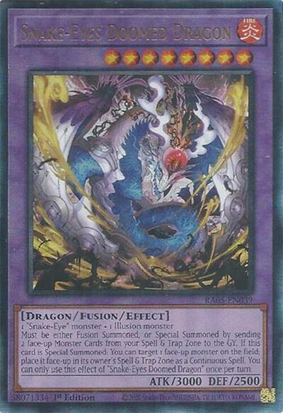 Snake-Eyes Doomed Dragon (Ultimate Rare) (RA05-EN039) [Rarity Collection 5]