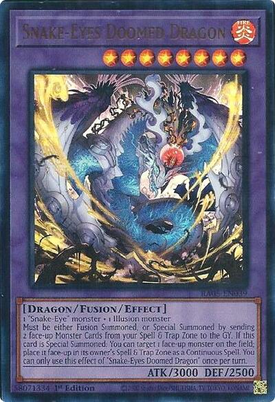Snake-Eyes Doomed Dragon (Ultra Rare) (RA05-EN039) [Rarity Collection 5]