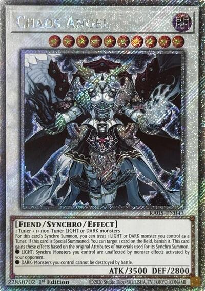 Chaos Angel (Platinum Secret Rare) (RA05-EN043) [Rarity Collection 5]