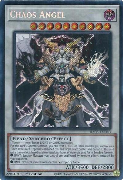 Chaos Angel (Secret Rare) (RA05-EN043) [Rarity Collection 5]