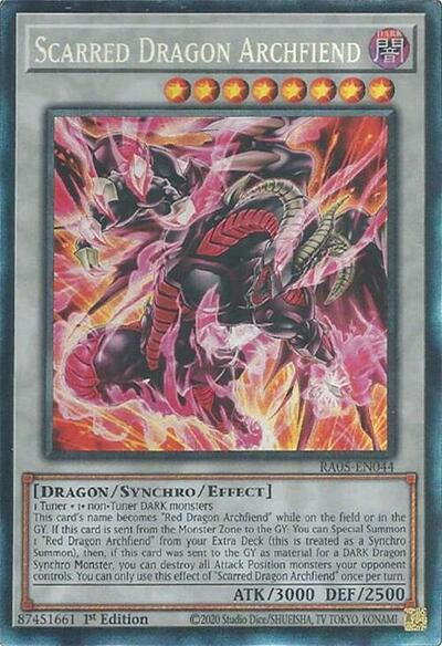 Scarred Dragon Archfiend (Collector's Rare) (RA05-EN044) [Rarity Collection 5]