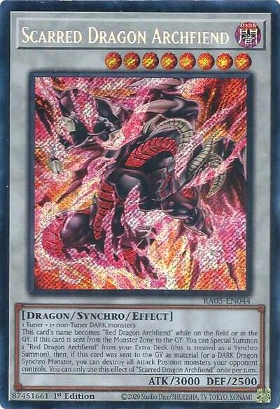 Scarred Dragon Archfiend (Secret Rare) (RA05-EN044) [Rarity Collection 5]
