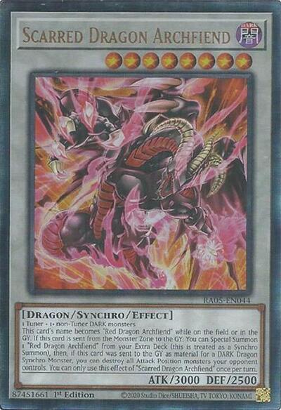 Scarred Dragon Archfiend (Ultimate Rare) (RA05-EN044) [Rarity Collection 5]