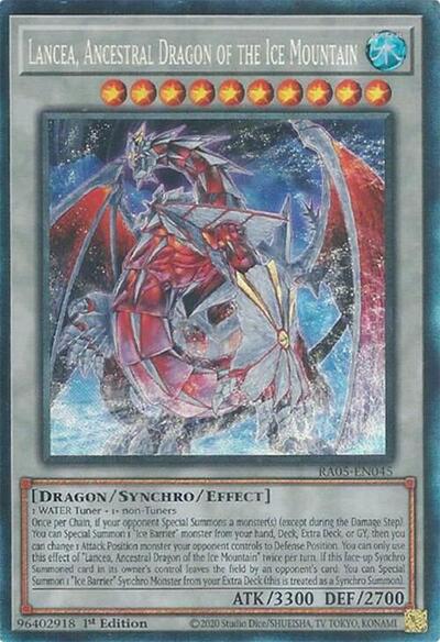 Lancea, Ancestral Dragon of the Ice Mountain (Collector's Rare) (RA05-EN045) [Rarity Collection 5]