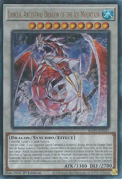 Lancea, Ancestral Dragon of the Ice Mountain (Ultimate Rare) (RA05-EN045) [Rarity Collection 5]