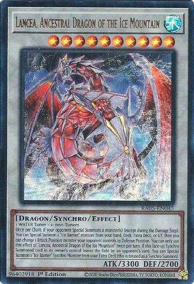 Lancea, Ancestral Dragon of the Ice Mountain (Ultra Rare) (RA05-EN045) [Rarity Collection 5]