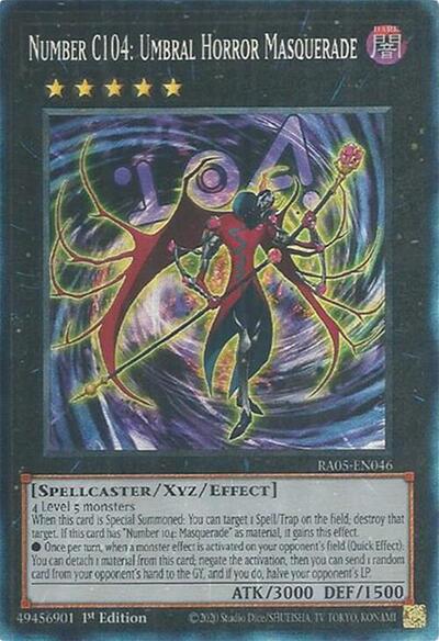Number C104: Umbral Horror Masquerade (Collector's Rare) (RA05-EN046) [Rarity Collection 5]