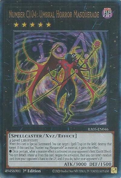 Number C104: Umbral Horror Masquerade (Ultimate Rare) (RA05-EN046) [Rarity Collection 5]