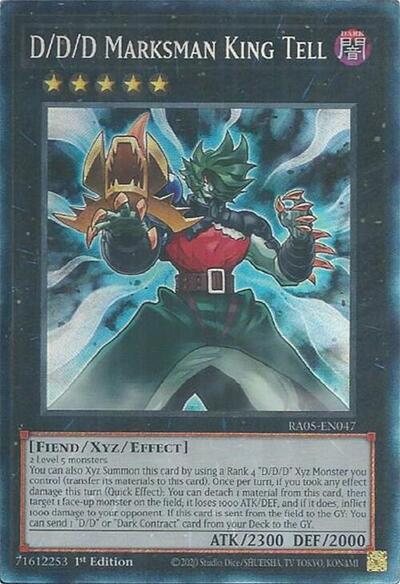 D/D/D Marksman King Tell (Collector's Rare) (RA05-EN047) [Rarity Collection 5]