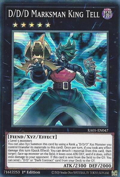 D/D/D Marksman King Tell (RA05-EN047) [Rarity Collection 5]