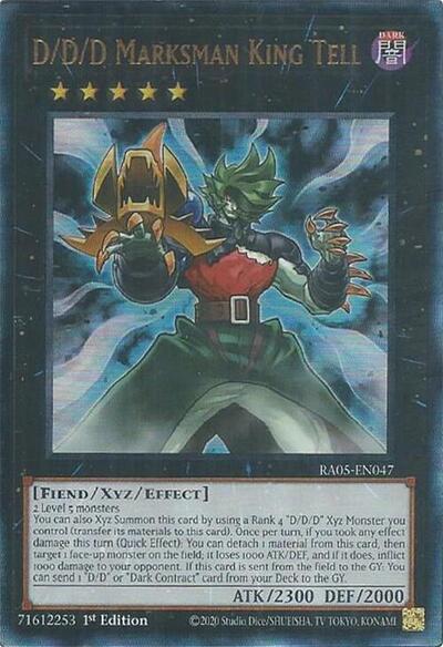 D/D/D Marksman King Tell (Ultimate Rare) (RA05-EN047) [Rarity Collection 5]