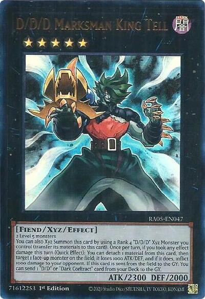 D/D/D Marksman King Tell (Ultra Rare) (RA05-EN047) [Rarity Collection 5]