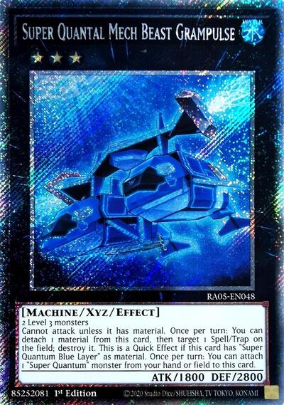 Super Quantal Mech Beast Grampulse (Platinum Secret Rare) (RA05-EN048) [Rarity Collection 5]