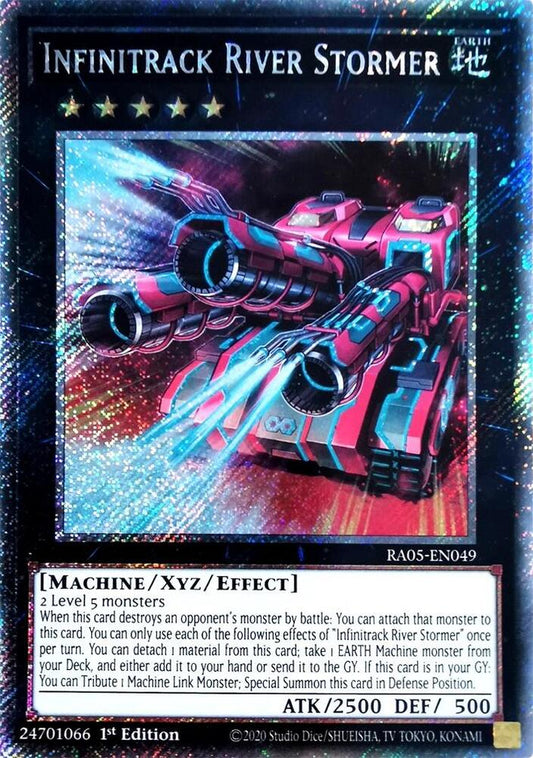 Infinitrack River Stormer (Platinum Secret Rare) (RA05-EN049) [Rarity Collection 5]