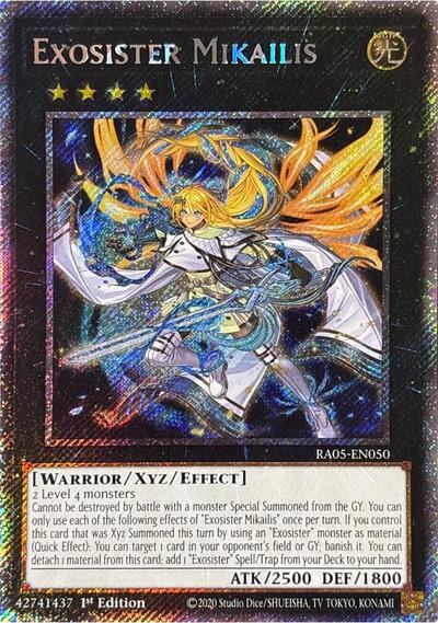 Exosister Mikailis (Platinum Secret Rare) (RA05-EN050) [Rarity Collection 5]