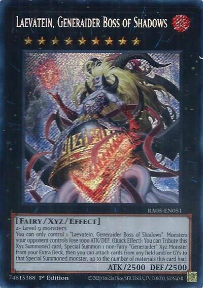 Laevatein, Generaider Boss of Shadows (Secret Rare) (RA05-EN051) [Rarity Collection 5]
