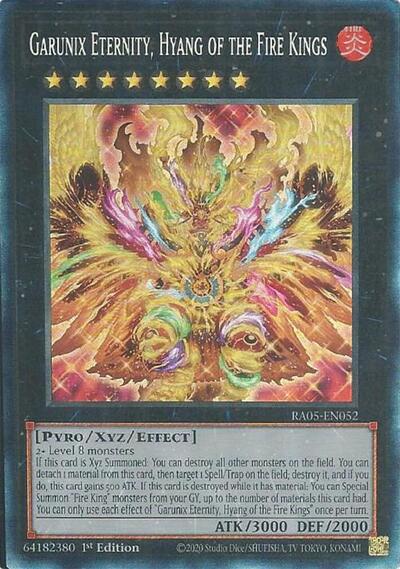 Garunix Eternity, Hyang of the Fire Kings (Collector's Rare) (RA05-EN052) [Rarity Collection 5]