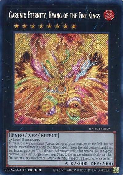Garunix Eternity, Hyang of the Fire Kings (Secret Rare) (RA05-EN052) [Rarity Collection 5]