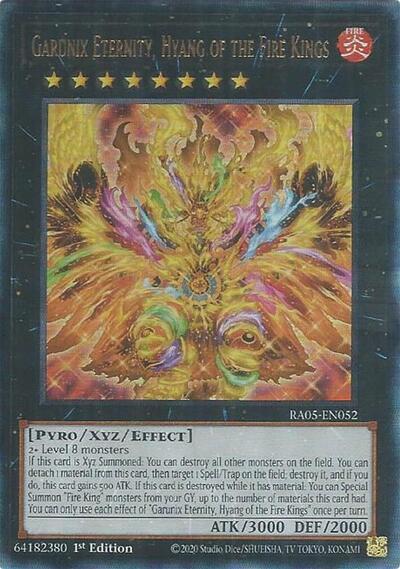 Garunix Eternity, Hyang of the Fire Kings (Ultimate Rare) (RA05-EN052) [Rarity Collection 5]