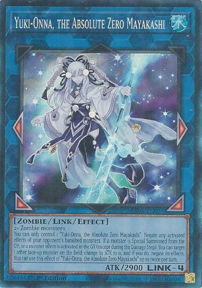 Yuki-Onna, the Absolute Zero Mayakashi (Collector's Rare) (RA05-EN057) [Rarity Collection 5]