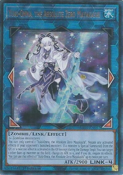 Yuki-Onna, the Absolute Zero Mayakashi (Ultimate Rare) (RA05-EN057) [Rarity Collection 5]