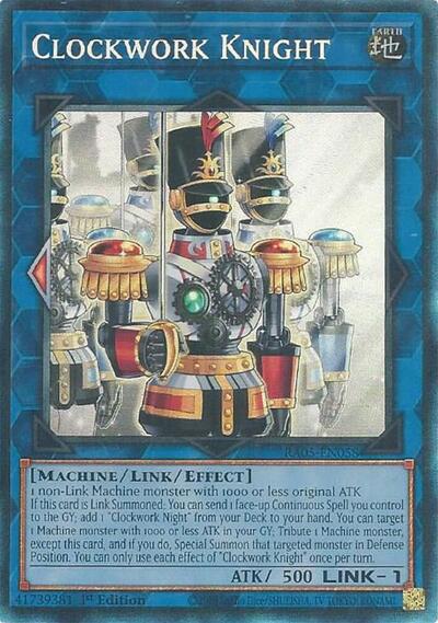 Clockwork Knight (Collector's Rare) (RA05-EN058) [Rarity Collection 5]