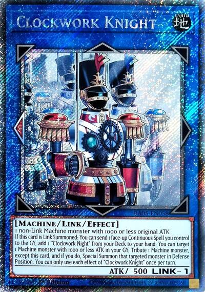 Clockwork Knight (Platinum Secret Rare) (RA05-EN058) [Rarity Collection 5]
