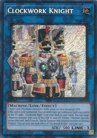 Clockwork Knight (Secret Rare) (RA05-EN058) [Rarity Collection 5]