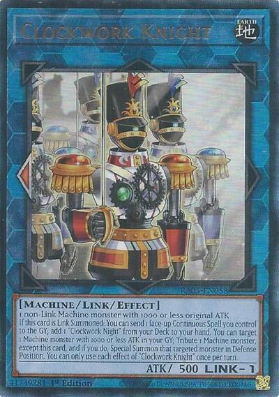 Clockwork Knight (Ultimate Rare) (RA05-EN058) [Rarity Collection 5]