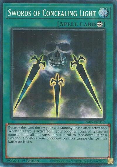 Swords of Concealing Light (Collector's Rare) (RA05-EN059) [Rarity Collection 5]