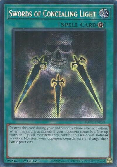 Swords of Concealing Light (Secret Rare) (RA05-EN059) [Rarity Collection 5]