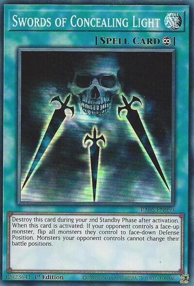Swords of Concealing Light (RA05-EN059) [Rarity Collection 5]
