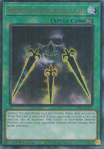 Swords of Concealing Light (Ultimate Rare) (RA05-EN059) [Rarity Collection 5]