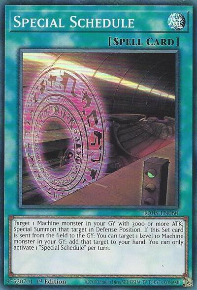 Special Schedule (RA05-EN060) [Rarity Collection 5]