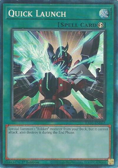 Quick Launch (Collector's Rare) (RA05-EN062) [Rarity Collection 5]