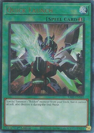 Quick Launch (Ultimate Rare) (RA05-EN062) [Rarity Collection 5]