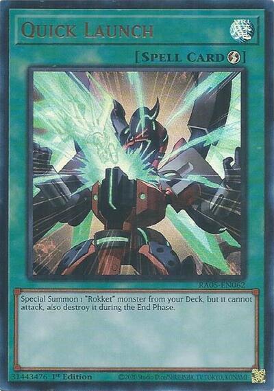 Quick Launch (Ultra Rare) (RA05-EN062) [Rarity Collection 5]