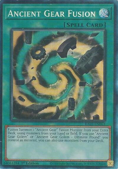 Ancient Gear Fusion (Collector's Rare) (RA05-EN063) [Rarity Collection 5]