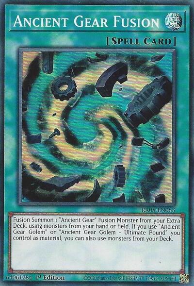 Ancient Gear Fusion (RA05-EN063) [Rarity Collection 5]