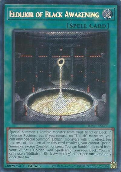 Eldlixir of Black Awakening (Secret Rare) (RA05-EN065) [Rarity Collection 5]