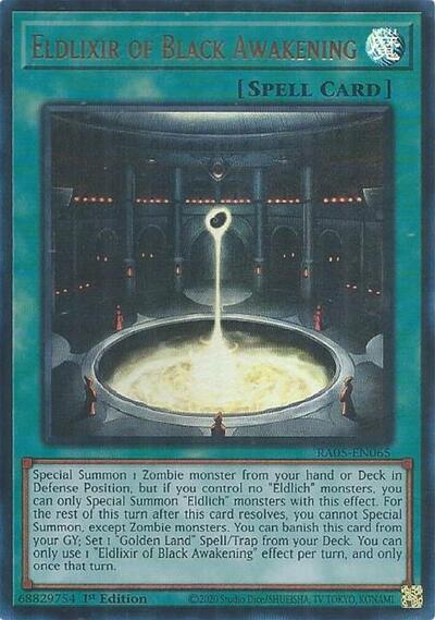 Eldlixir of Black Awakening (Ultra Rare) (RA05-EN065) [Rarity Collection 5]