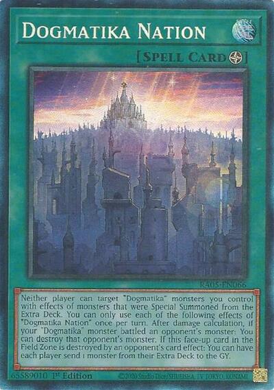 Dogmatika Nation (Collector's Rare) (RA05-EN066) [Rarity Collection 5]