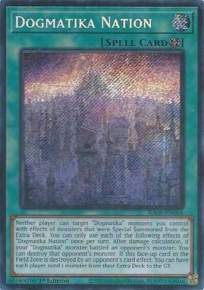 Dogmatika Nation (Secret Rare) (RA05-EN066) [Rarity Collection 5]