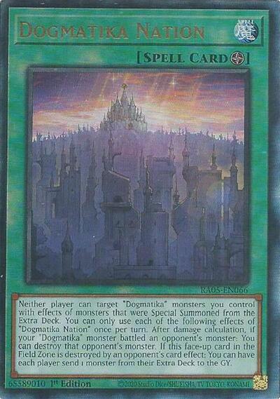 Dogmatika Nation (Ultimate Rare) (RA05-EN066) [Rarity Collection 5]