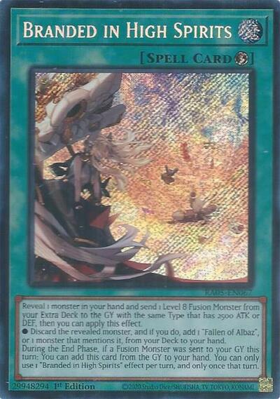 Branded in High Spirits (Secret Rare) (RA05-EN067) [Rarity Collection 5]